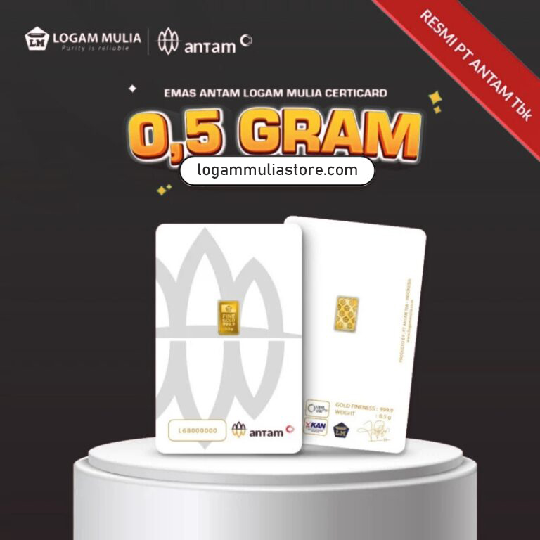 Emas ANTAM Logam Mulia Certicard – 0,5 gr